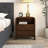 Solid Wood Nightstand With Two Drawers