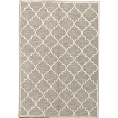 Himalayan Hand Woven Linen Geometric Area Rug