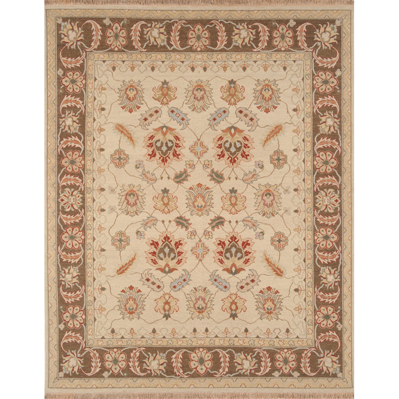 Tapis brun clair / brun en laine tissé à plat à la main Brighton Soumak, Tapis de couloir 2 pi 6 po x 10 pi