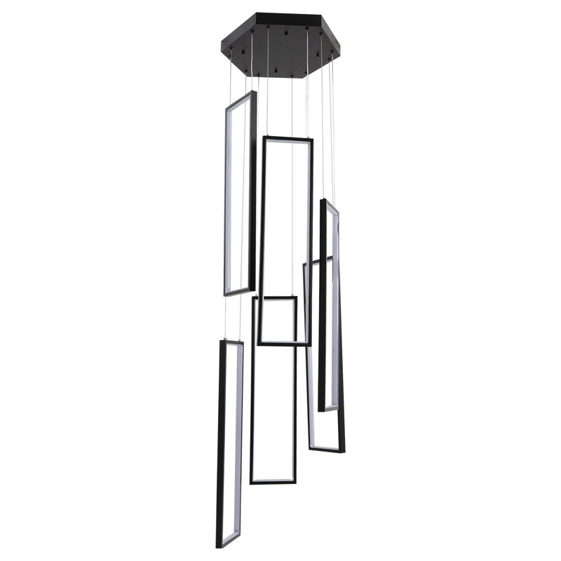 Luminaire suspendu lustre 6 lumières Clatterbuck