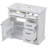 Bathroom Vanity With Ceramic Sink And 2 Tip-Out Drawers, Modern Bathroom Vanity With Storage-1806239497