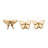 Mocha Butterfly Wall Decor Trio