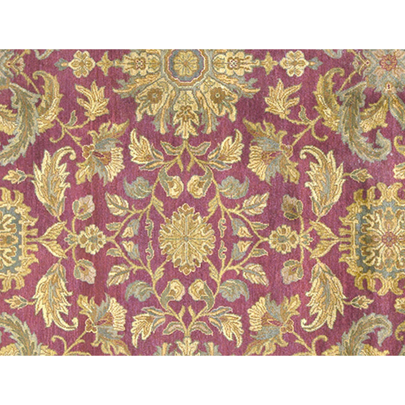 Hand Knotted Wool Oriental Area Rug in Red And Black