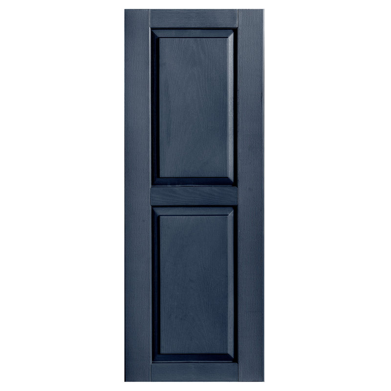 Volet extérieur à panneau surélevé en vinyle simple, Royal, 18 po, 31 po
