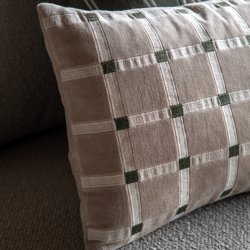Rectangular Cushion, Beige