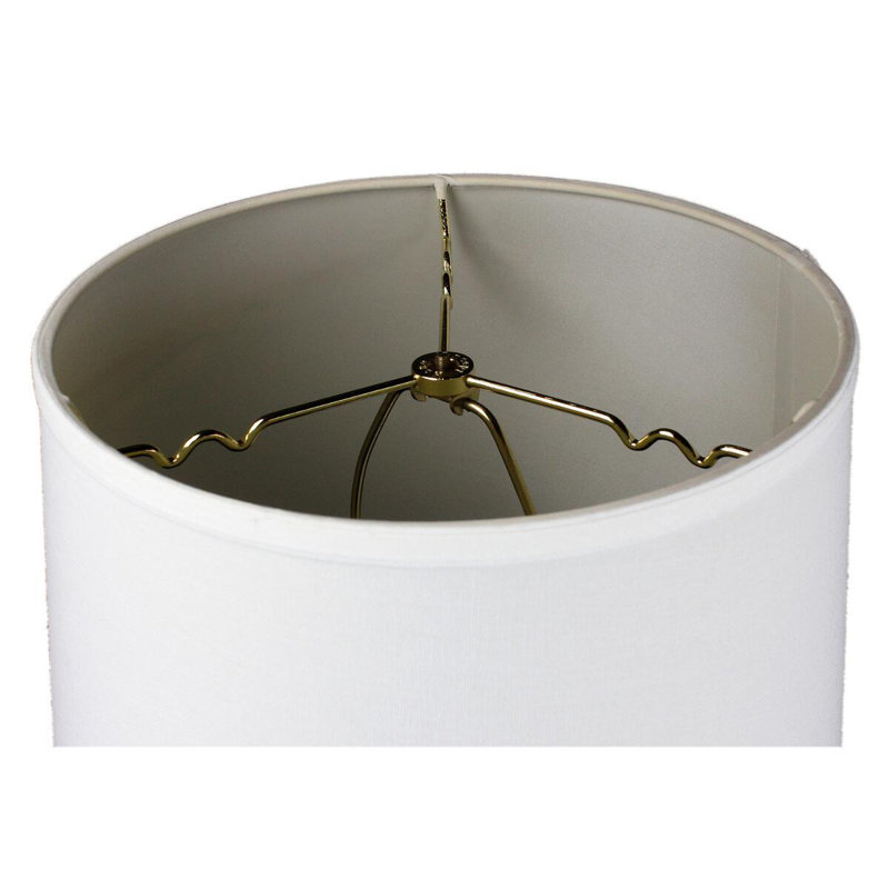 Luminaire suspendu cylindrique unique à 1 lumière Luciano, H 10 po x l 14 po x P 14 po, Blanc clair