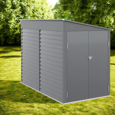 Spacious Steel Sheds 38 Sq Ft, Modern Lean To Storage For Backyard