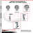 4-Piece Semi Steel Caster Set