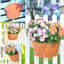Pot de fleurs mural en plastique-1963145039