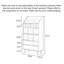 Vitrine 29,84 "en bois massif brun standard