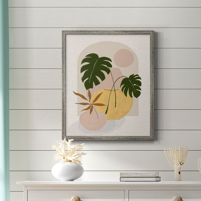 Simple Nature Sunset II, toile encadrée de qualité supérieure - prête à être accrochée, H 24 po x l 20 po, Argent patiné