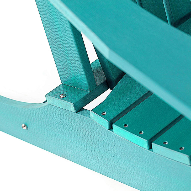 Foldable Outdoor Adirondack Chair, Aruba Blue