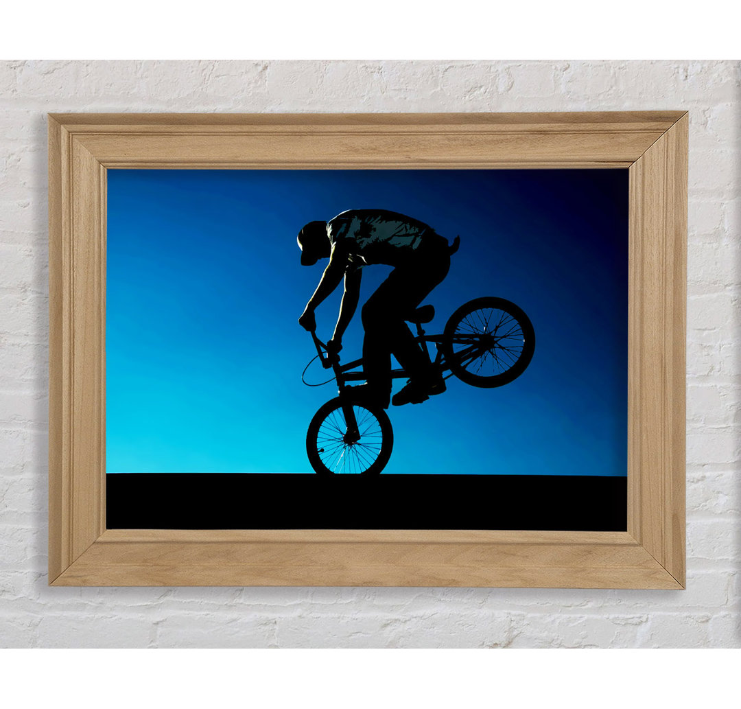 Bmx Front Wheelie - Bilderrahmen Kunstdrucke