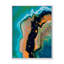 Composition abstraite en orange et noir - peinture sur toile-60161107-60161108