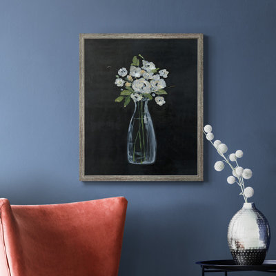 Toile encadrée de qualité supérieure sophistiquée Farm Floral II - prête à être accrochée
