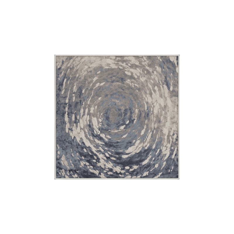 Tapis blanc soyeux et moelleux, Carré 4 pi