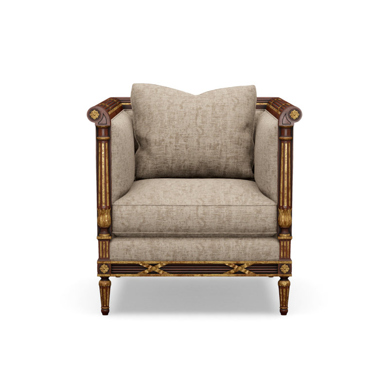 The Regent's Visit  Accent Chair, Churchill Driftwood (Performance fabric) 6137-92
