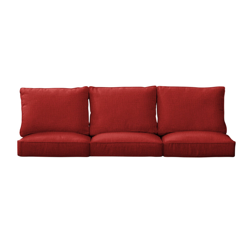 Ensemble de coussins d'extérieur, L 23,5 po x P 23 po x H 5 po, Richloom - Rave cerise