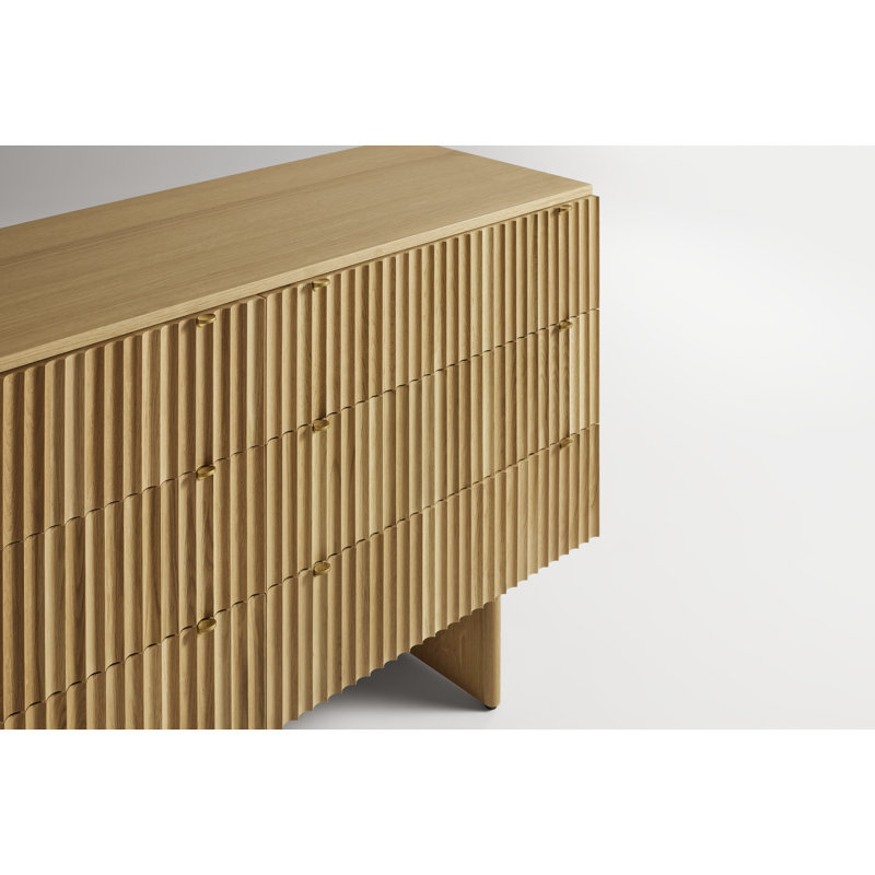 Murmur 6 Drawer Dresser, Oak Brown