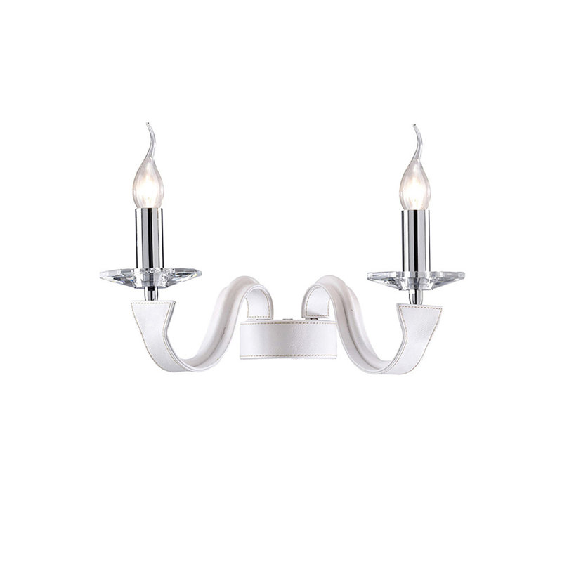 Killingsworth Candle Wall Light, White