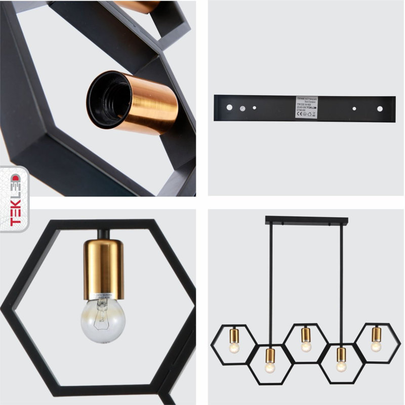 Weybossett 5 - Light Kitchen Island Chandelier