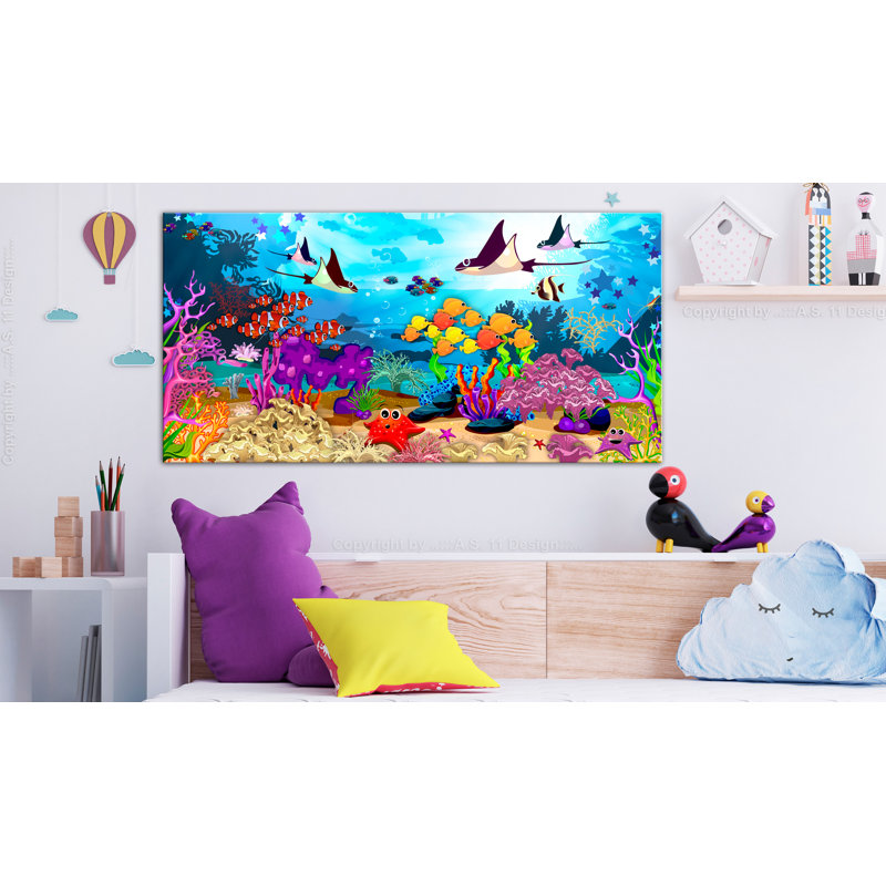 Underwater Fun - Print on Canvas, 60cm H x 120cm W
