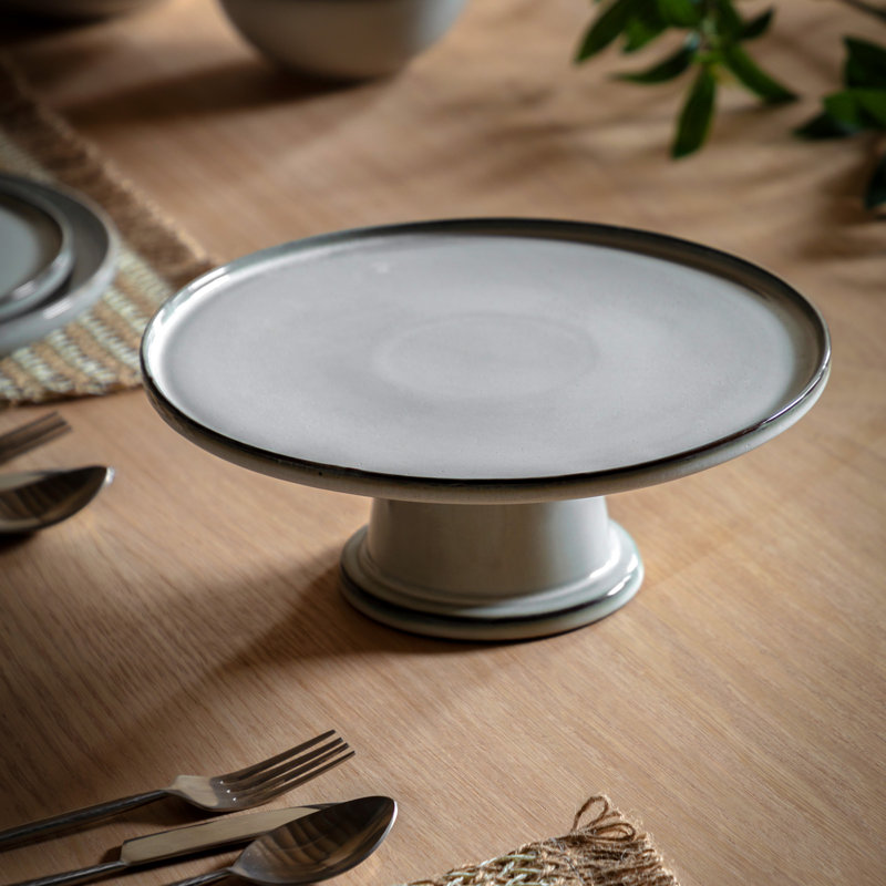 Reactive Glaze Cake Stand