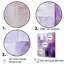 Lilas Lattices Abstract Shapes - Formes abstraites, art mural pour le salon-998371292-998371290