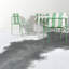 Ensembles de table de salle à manger portatifs (doivent inclure à la fois la table et la chaise), Pp Metal Modern Home