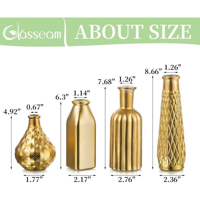 Golden Vase Flowers