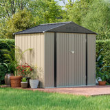 8 ft. W x 6 ft. D Metal Storage Shed