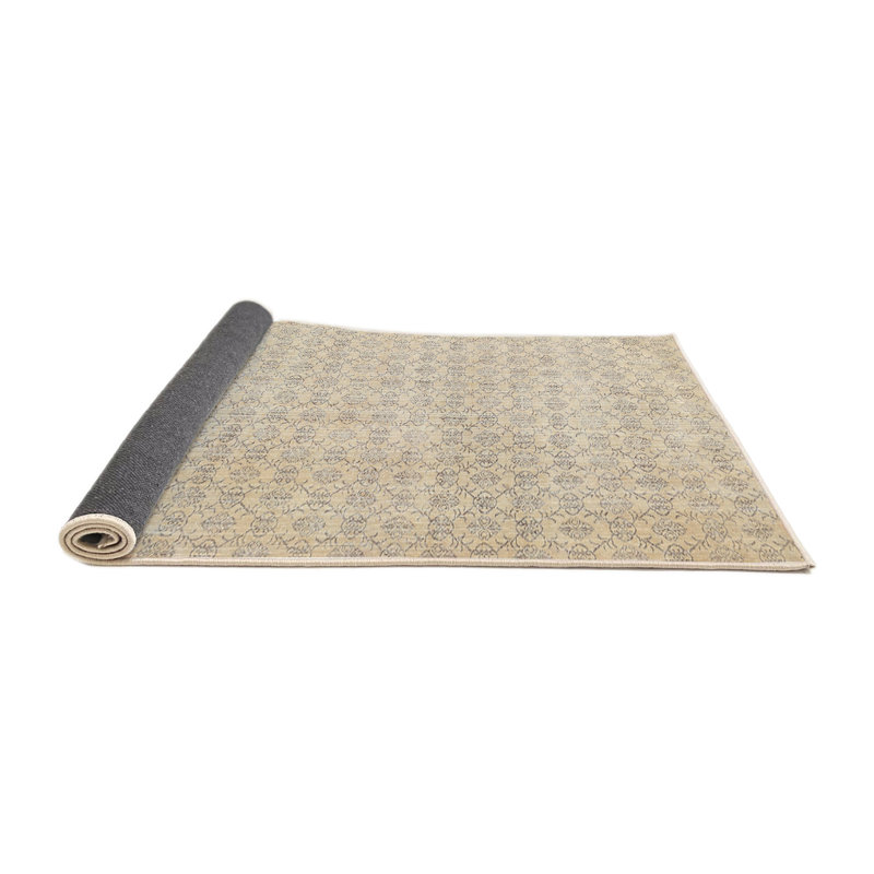 Tapis décoratif gris contemporain, Rectangle 5 pi x 7 pi