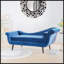 Chaise longue avec accoudoirs à volutes