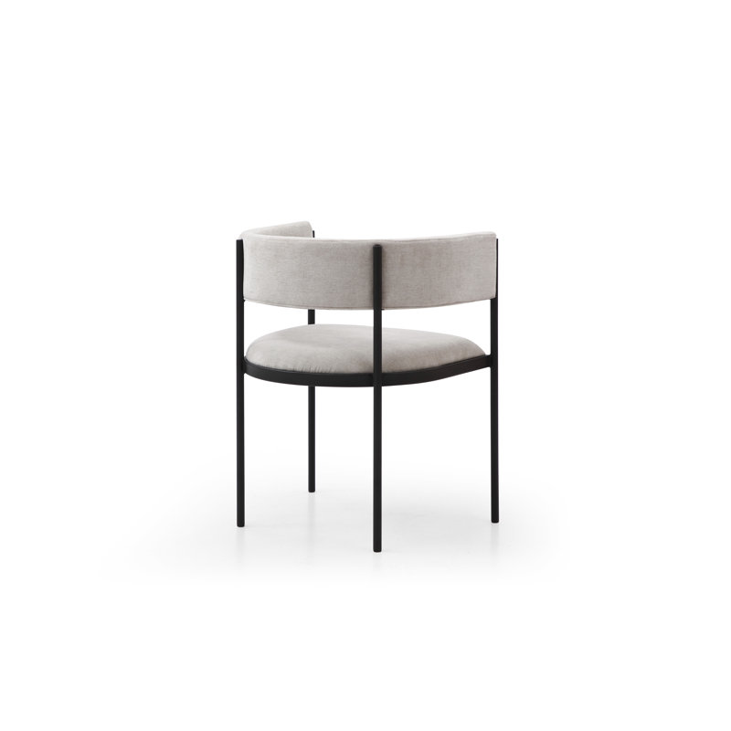 Fauteuil en acier, Beige, Noir