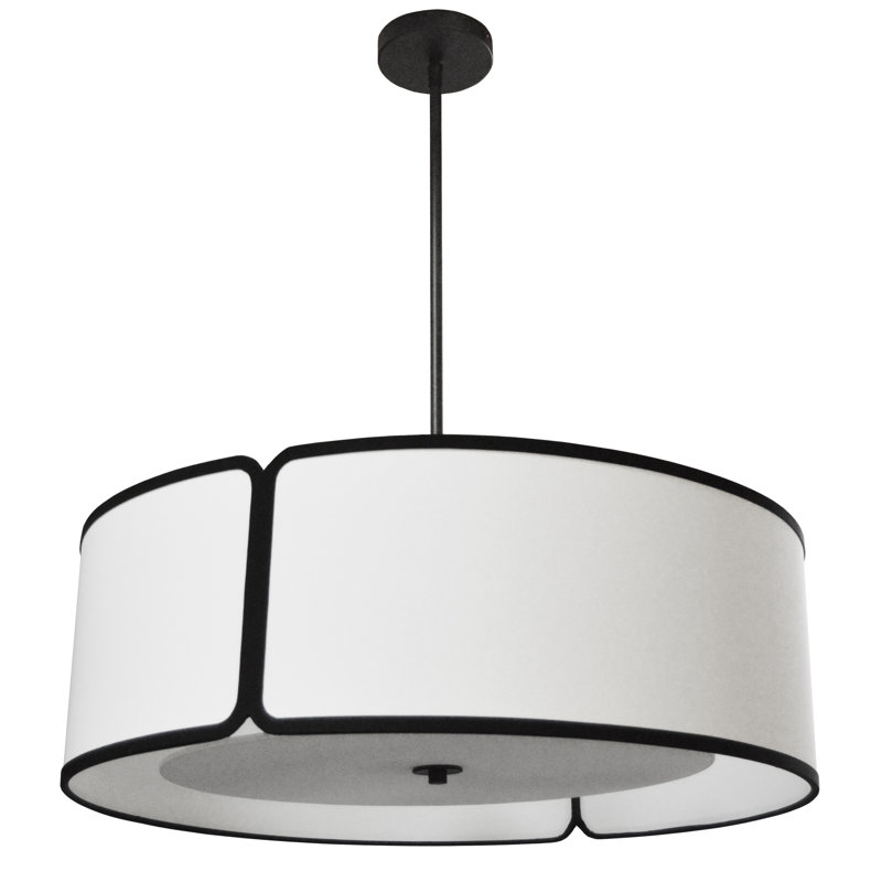 Notched Drum 4 Light Notched Drum Pendant