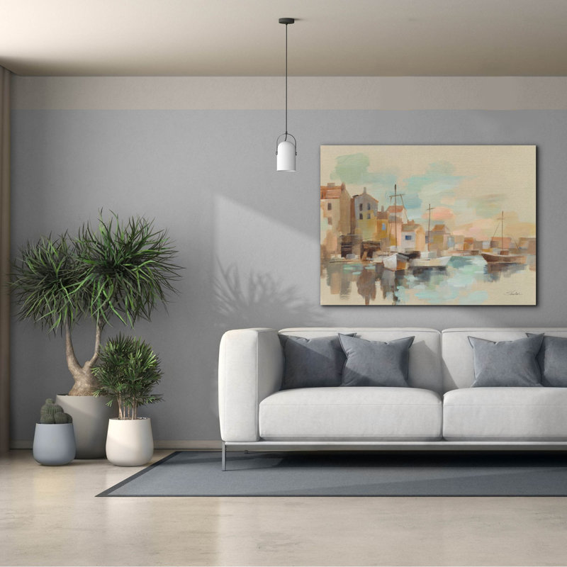 Art mural épique Graffiti «Murano Sunrise» par Silvia Vassileva, 54 po x 40 po