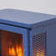 Chaufferette de foyer électrique autoportante de 17 pouces avec effet de flamme 3D, bleu classique et caractéristiques de sécurité-1619584672