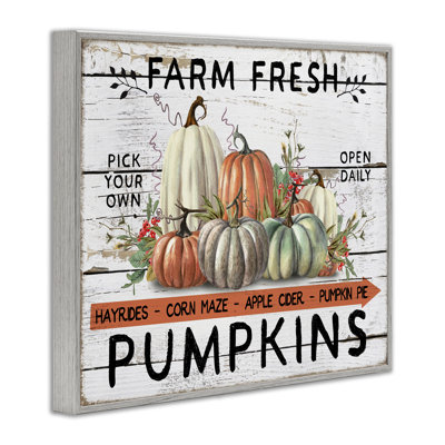 «Fresh Pumpkin Mound», estampe numérique encadrée par Creatif Belle