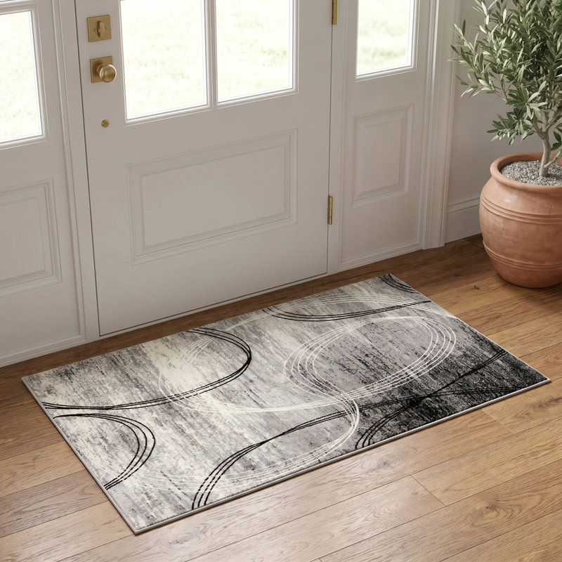 Dillup-Jones Abstract Indoor Rug, Rectangle 2'3" x 4'