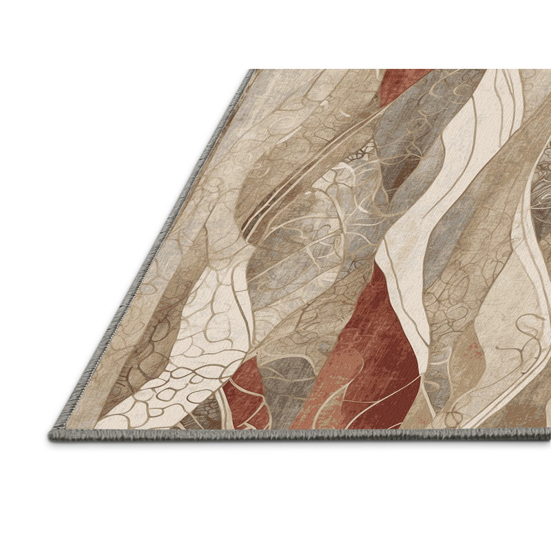 Echoed Glow Rug, Square 4'