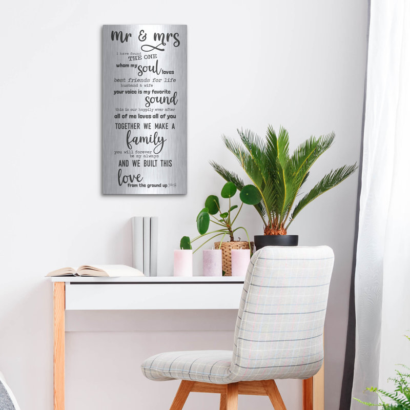 "Mr. & Mme. Love Notes" par Marla Rae, H 24 po x l 12 po