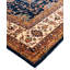 Tapis unique noué à la main bleu 8 pi 0 po x 10 pi 1 po Dobbins