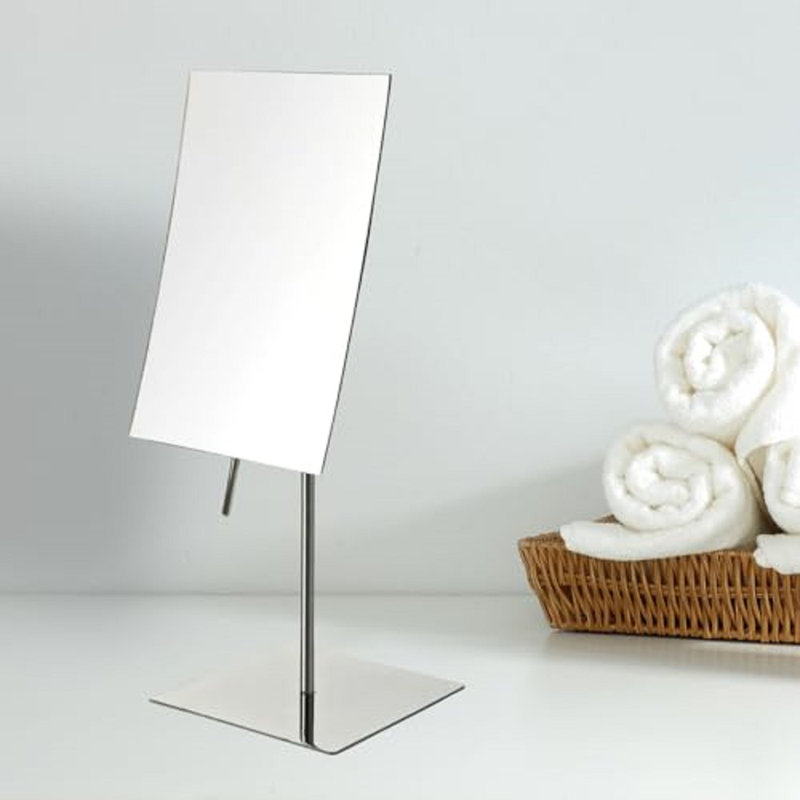 5" x 8" Tabletop Magnified Makeup Mirror, Chrome