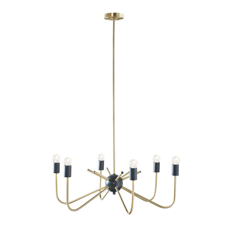 Lustre en métal 6 lumières
