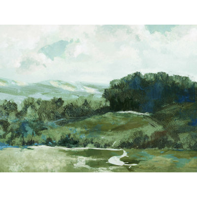 " Blue Green Calm Landscape "