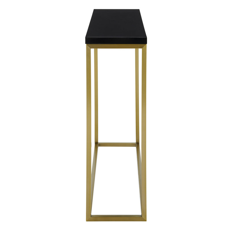 Camp Narrow Console Table, Black, Black