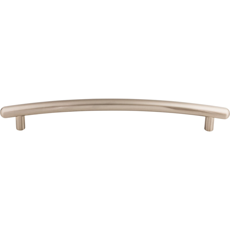 Curved 12" Center to Center Appliance pull, Brushed Satin Nickel