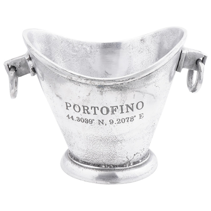  Ice Bucket Silver Aluminium 29 X 16 X 19 Cm Stylish Look