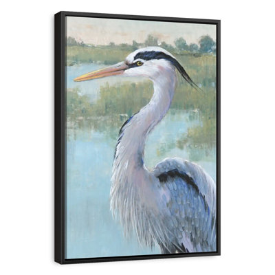 Portrait de héron bleu I