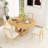 5-Piece Solid Wood Extendable Farmhouse Dining Table Set-1905548128-1905548134